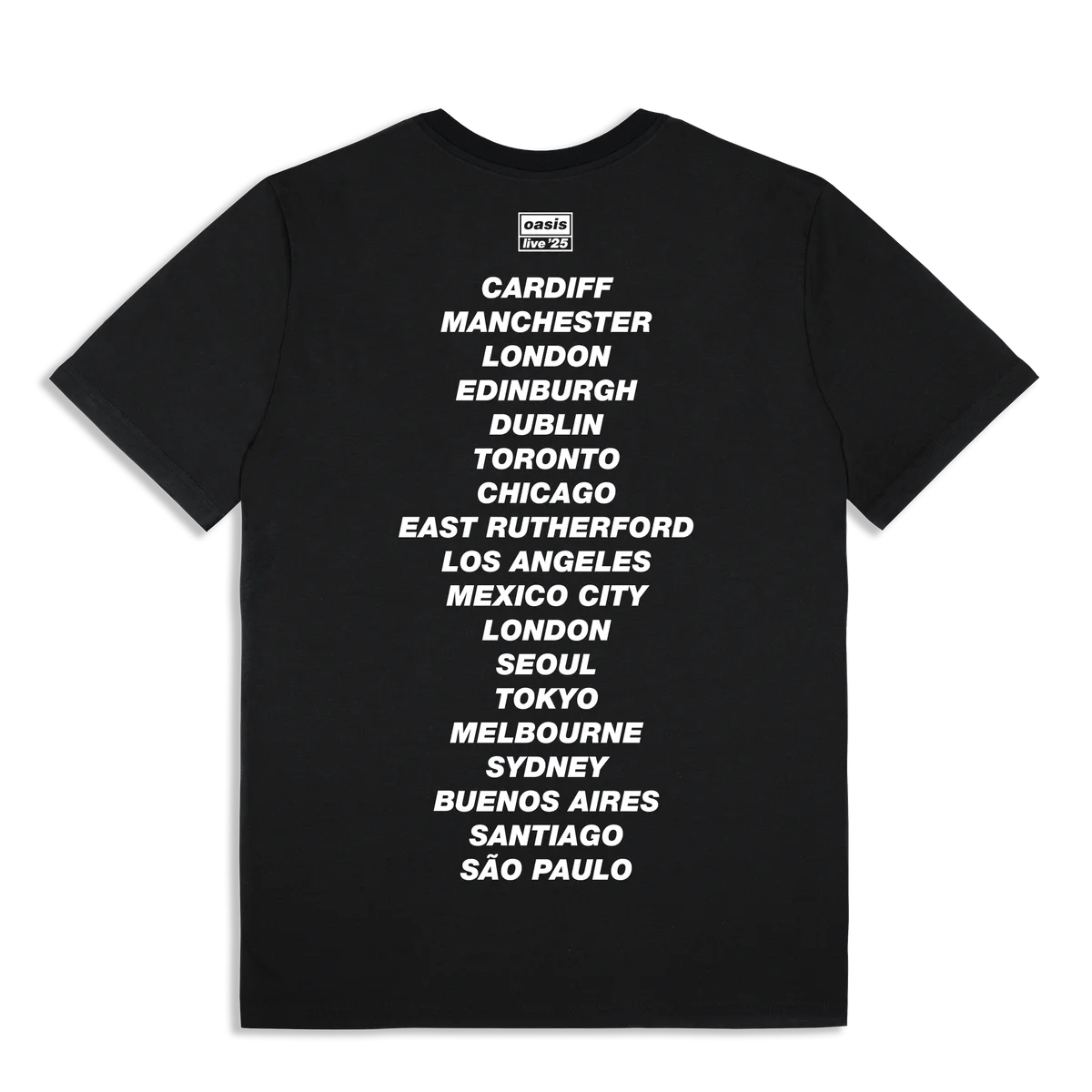Live '25 Cut Out Photo Tour T-Shirt Black