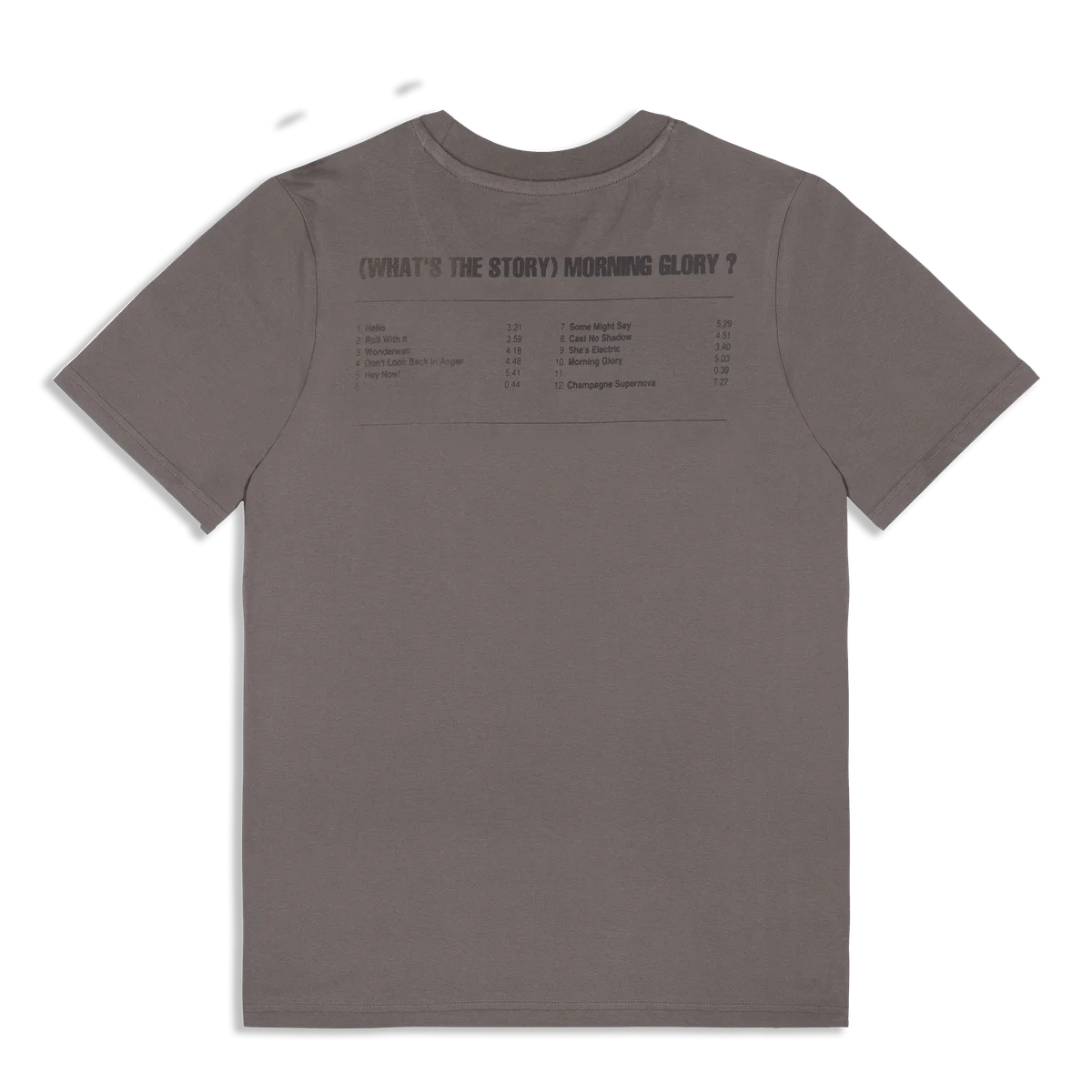 What's The Story Tracklist Heavyweight T-Shirt Faded Brown — visuel 2