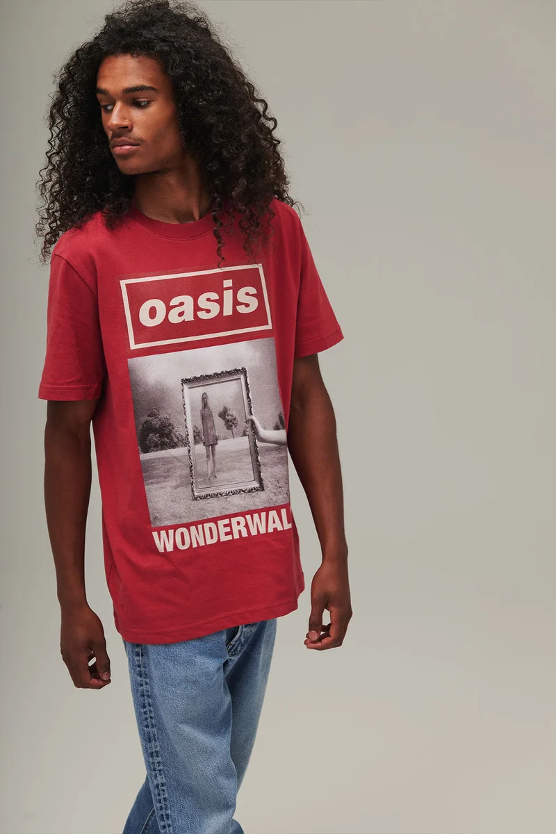 Wonderwall Cover T-Shirt Maroon — visuel 3