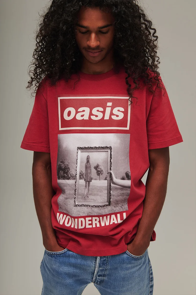 Wonderwall Cover T-Shirt Maroon — visuel 4