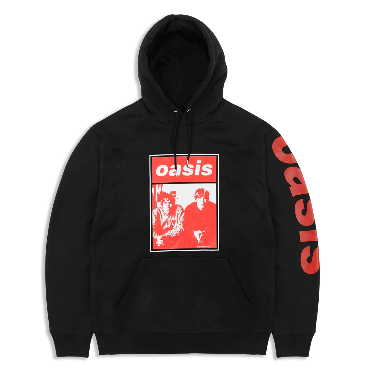 Wonderwall Red Photo Hoodie Black