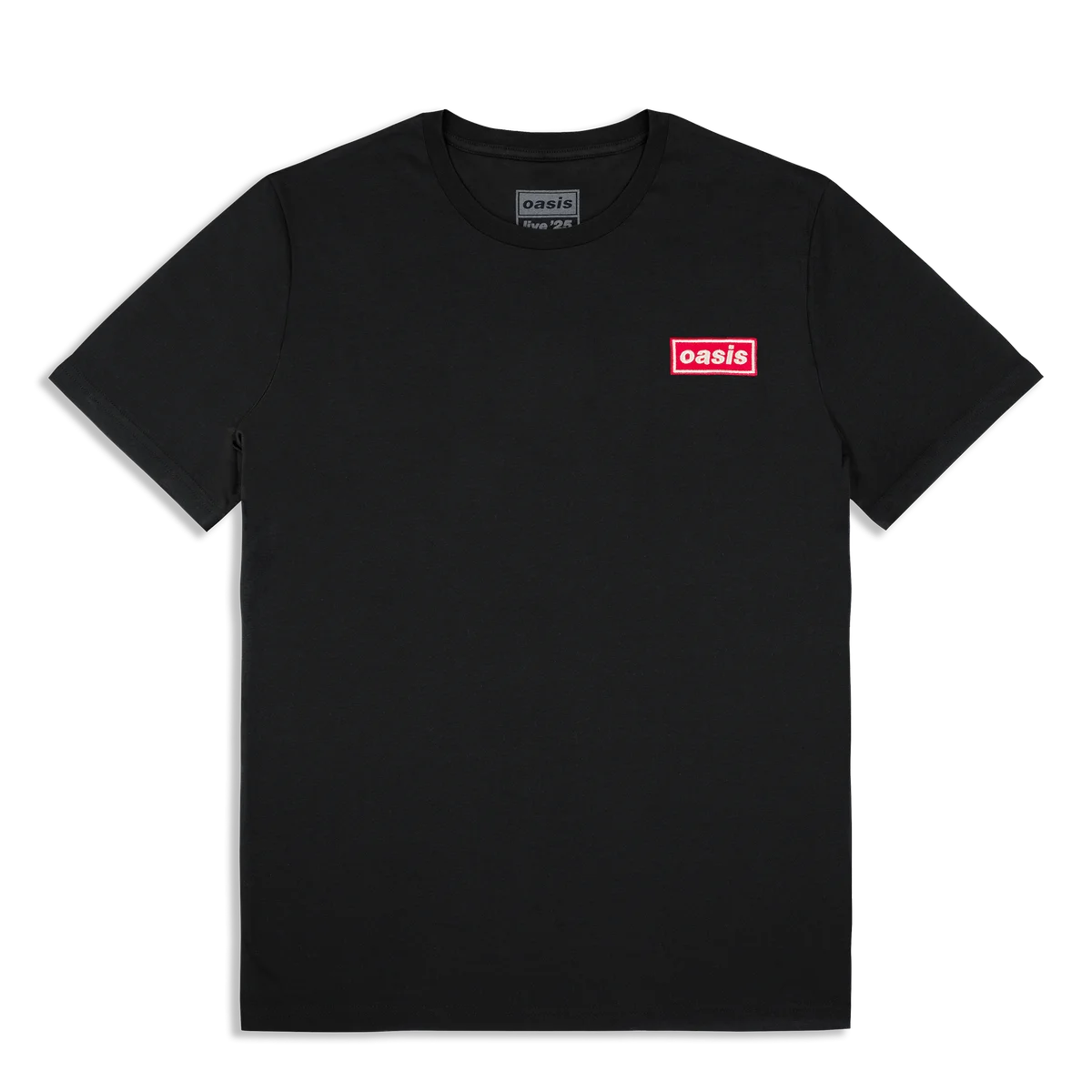 Red Embroidered Decca Logo Heavyweight T-Shirt Black