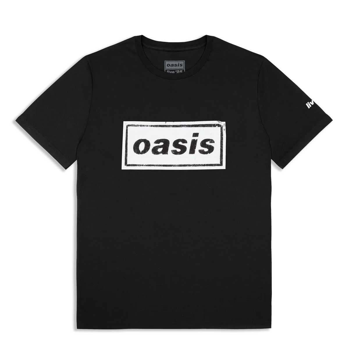 Live '25 Stencil Logo T-Shirt Black