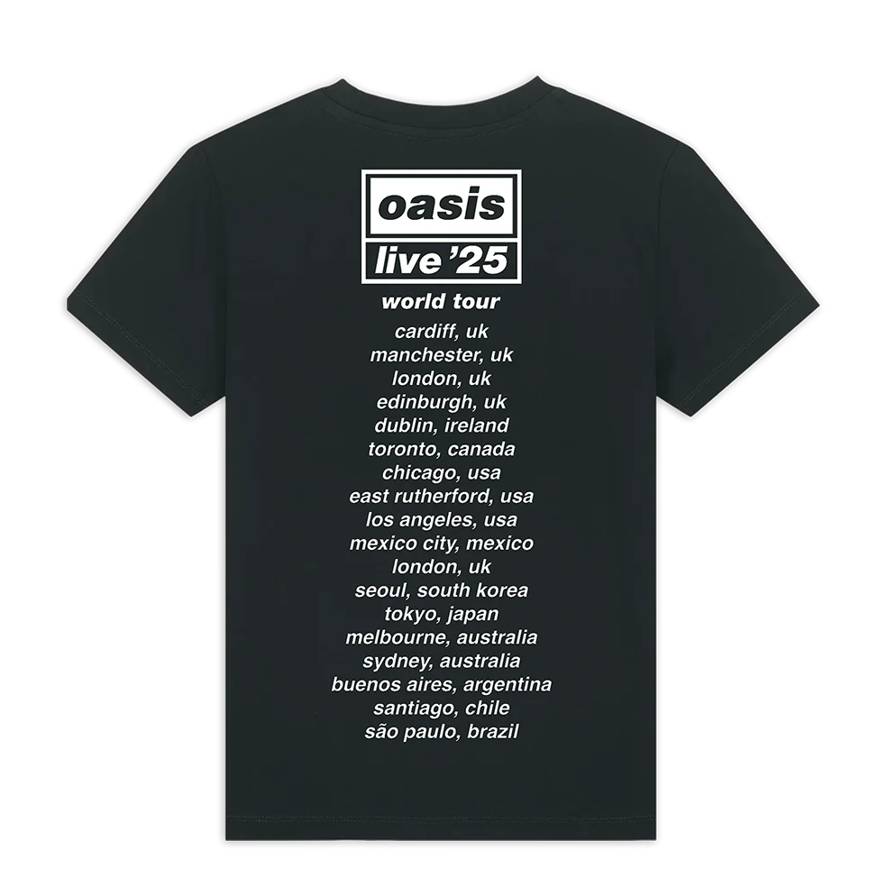 Wonderwall Live '25 World Kids Tour T-Shirt Black — visuel 2